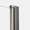 NEW TRENDY Kabina prysznicowa NEW SOLEO GUNMETAL BRUSHED 2D prostokątna U 70x80x195 szkło czyste 6mm Active Shield - wahadłowe K-2174