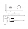 OMNIRES Bateria umywalkowa podtynkowa CONTOUR CT8015AT