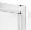 NEW TRENDY Zestaw - Kabina prysznicowa SUVIA półokrągła R55 90x90x201 drzwi przesuwne szkło satynowe + Brodzik prysznicowy MARO ZS-0014