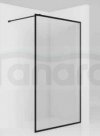 JELLOW  - ścianka prysznicowa TEINE 90 typu Walk-In szkło transparentne 6mm profil CZARNY  KN-02-W-33-90