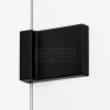 NEW TRENDY Kabina ścianka walk-in Avexa Black 50x200 czarna aluminiowa ramka szkło 6mm EXK-2655