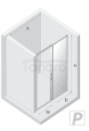 NEW TRENDY Drzwi wnękowe Prime Black 120x200, pojedyncze D-0320A/D-0321A 