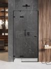 NEW TRENDY - Drzwi wnękowe prysznicowe AVEXA BLACK 110cm EXK-1552/53 