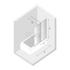 NEW TRENDY Parawan nawannowy przesuwny SMART 160x150 EXK-4102