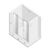 NEW TRENDY Drzwi wnękowe prysznicowe przesuwne podwójne SOFTI 140x200 EXK-3905