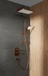 ARMATURA KRAKÓW KFA Zestaw podtynkowy z baterią natryskową termostatyczną MALAGA BRUSHED ROSE GOLD 5759-301-34