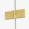 NEW TRENDY Kabina prysznicowa drzwi podwójne uchylne AVEXA GOLD BRUSHED 100x80x200 EXK-1784