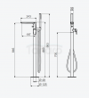 EXCELLENT Clever 2.1 bateria wannowa wolnostojąca, czarny soft AREX.4155BS