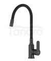 INVENA BATERIA ZLEWOZMYWAKOWA KSANTI Z RUCHOMĄ, 2F WYLEWKA, CZARNY BZ-37-004-L