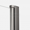 NEW TRENDY Kabina prysznicowa 90x100 New Soleo Gunmetal Brushed, Drzwi składane, podwójne K-2252
