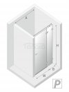 NEW TRENDY Drzwi prysznicowe wnękowe AVEXA WHITE 140x200 EXK-2699/2700