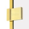 NEW TRENDY Kabina prysznicowa podwójne drzwi uchylne AVEXA GOLD SHINE Linia Platinium 80x100x200 EXK-1694