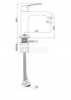 SEA HORSE Bateria umywalkowa ELIPTO BJM304