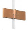 NEW TRENDY Parawan nawannowy New Soleo Copper Brushed 120x140, dwuelementowy P-0125/P-0126