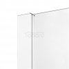 NEW TRENDY Drzwi wnękowe prysznicowe przesuwne podwójne PRIME WHITE 200x200 D-0441A
