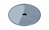 BESCO Umywalka 50x35 Anya Blue Wave + maskownica czarny matt #UMA-50-BWB