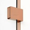 NEW TRENDY Kabina prysznicowa EVENTA COPPER SHINE WALK-IN U 150x200 szkło czyste 8mm Active Shield 2.0  EXK-6528