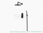 VEDO Zestaw System natryskowy podtynkowy III ALETTA NERO deszczownia 300mm VBA5223/30/CZ