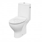 CERSANIT - Wc Kompakt 670 MODUO 43 CleanOn 010 z deską Slim duroplastową, wolnoopadającą z fukcją łatwego wypinania  K116-029