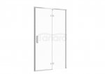 CERSANIT - Drzwi na zawiasach kabiny prysznicowej LARGA chrom 120x195 PRAWE szkło transparentne  S932-118
