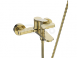 INVENA Bateria wannowa z zestawem natryskowym Alonia złoto szczotkowane BW-70-009-V