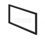 DEFTRANS Nóżka 43,3x20cm Modica czarny mat 2szt. 001-H-00014