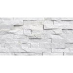 CAPITILE  - Panel ścienny Kwarcyt Biały - kamienny kwarcyt Stackstone White łupany, naturalny 10x36x0,8-1,3 cm /opakowanie 0,396m2/