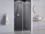BESCO Drzwi prysznicowe przesuwne Zarya Chrom 120 DZ-120