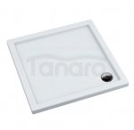 AQUAFORM - Brodzik prysznicowy kwadratowy SLIM biały 80X80X5/3 FI90
