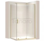 REA - Kabina Prysznicowa MONTANA Gold Brush / Złota Szczotkowana 110x90  /drzwi 110 + ścianka 90/