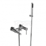 BESCO Bateria wannowa ścienna Zea chrom BW-ZS-CH