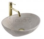 REA - Umywalka nablatowa SOFIA Beige Matt
