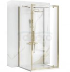 REA - Kabina Prysznicowa Przyścienna RAPID SWING GOLD drzwi 100 + ścianka 90 x2 + ramię x2