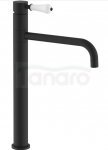 REA - Bateria umywalkowa obrotowa SERRA Czarna / Black Wysoka