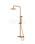 LAVITA Natynkowy zestaw prysznicowy z deszczownicą Orion Brushed Copper