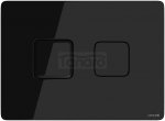 CERSANIT - Przycisk pneumatyczny ACCENTO Square szkło czarne  S97-058