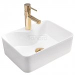 REA - Umywalka Nablatowa KELLY Mini White / Biała 