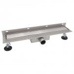 AQUALINE Odpływ liniowy przyścienny 2w1 ze stałym syfonem 90cm LS04900