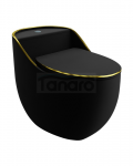 LAVITA Kompakt WC SILIA RIM Black/Gold Line