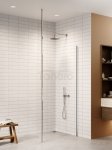NEW TRENDY Kabina prysznicowa NESTA WALK-IN U 90x200 szkło czyste 8mm Active Shield 2.0 - WSPORNIK SUFITOWY K-1716-WS