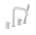 ARMATURA KRAKÓW KFA bateria wannowa 4-otworowa MOZA WHITE 5035-210-44