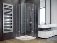 BESCO Kabina prysznicowa półokrągła 90x90x195 Viva Chrom VP-90-195-C