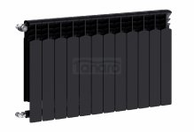 ARMATURA KRAKÓW KFA grzejnik aluminiowy G600F 12-elementowy CZARNY 772-120-81