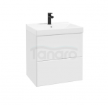 DEFTRANS szafka pod umywalkę z dwiema szufladami 60x60 Mo-re D60 biały mat 291-D-06001