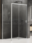 NEW TRENDY Kabina prysznicowa Prime 130x90, drzwi przesuwne, wejście od strony ściany  K-1210/K-1238