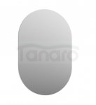 KROFAM - Lustro owalne MOSS 50 cm, jasno szary  MO 5095-46Z-W