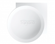 OMNIRES wanna narożna okrągła, 120 x 120 cm biały połysk OVO M+ OVO120WNBP