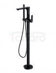 CERSANIT - Bateria wannowo-natryskowa wolnostojąca CREA czarna  S951-308