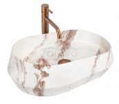 REA Umywalka nablatowa 59x38  Zoe Travo