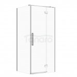 CERSANIT - Set B675 - Kabina Kwadratowa CREA na zawiasach 90x90X200  PRAWA Chrom szkło transparentne  S601-136